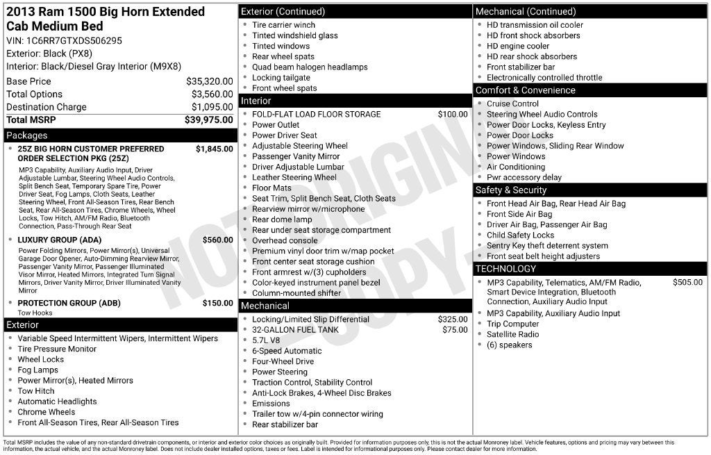 2013 RAM 1500 Big Horn