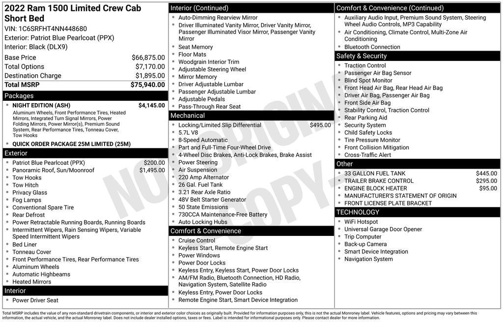 2022 RAM 1500 Limited