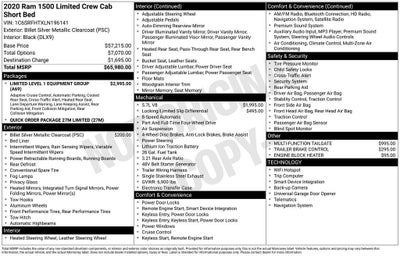 2020 RAM 1500 Limited