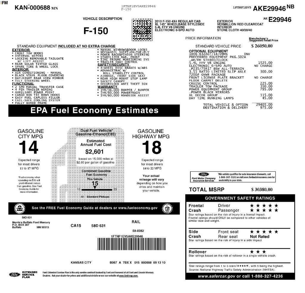 2010 Ford F-150 XL
