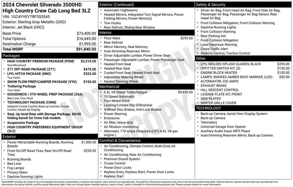 2024 Chevrolet Silverado 3500 HD High Country