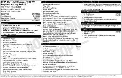 2007 Chevrolet Silverado 1500 Work Truck