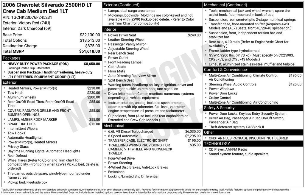2006 Chevrolet Silverado 2500 HD LT1