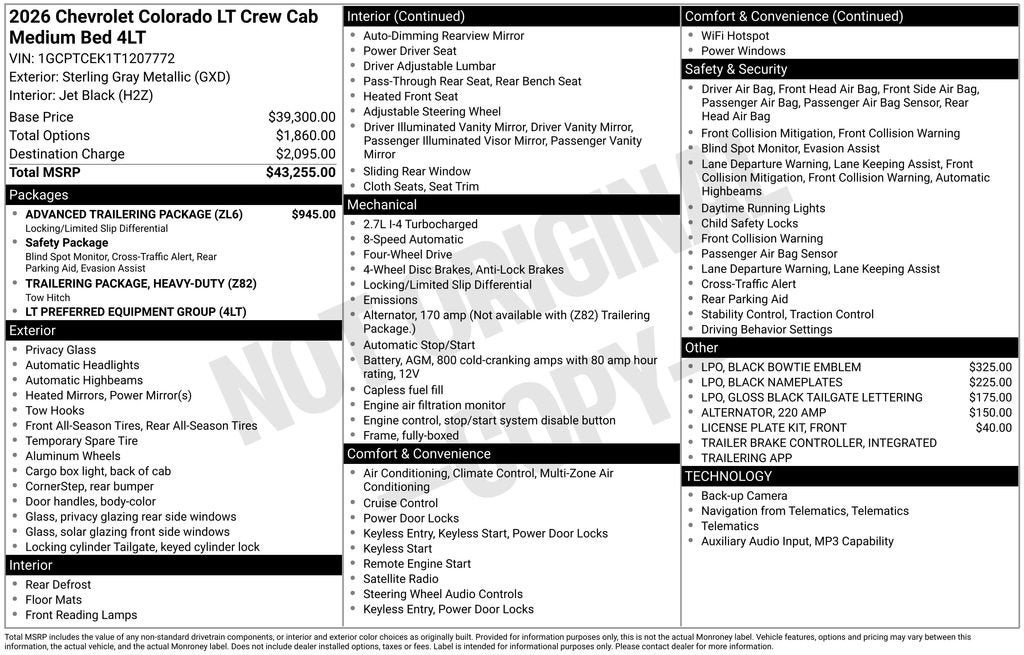 2026 Chevrolet Colorado LT