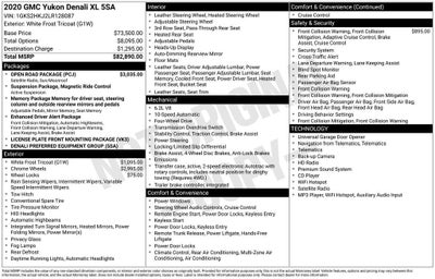 2020 GMC Yukon XL Denali