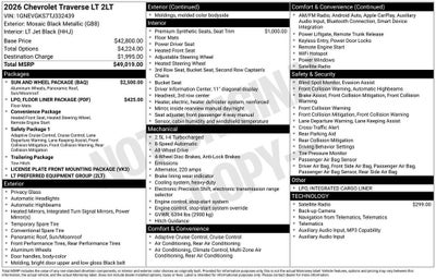 2026 Chevrolet Traverse LT