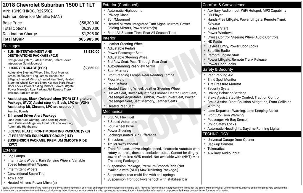 2018 Chevrolet Suburban LT