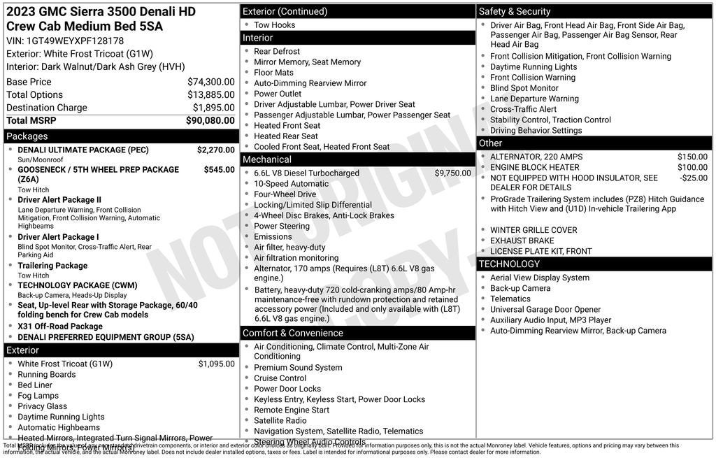 2023 GMC Sierra 3500 HD Denali