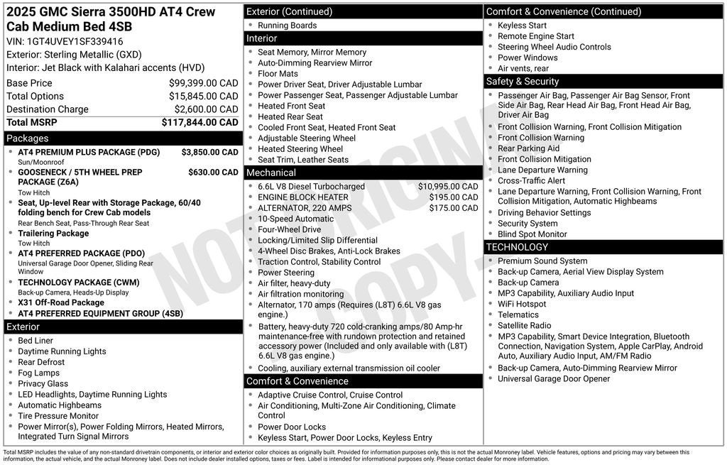 2025 GMC Sierra 3500 HD AT4