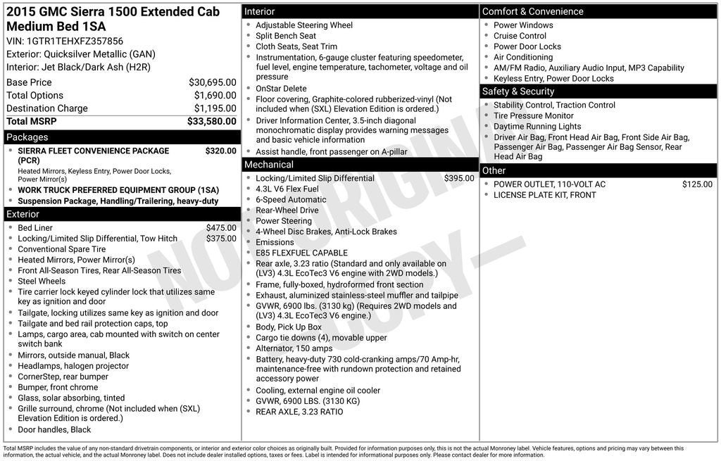 2015 GMC Sierra 1500 BASE