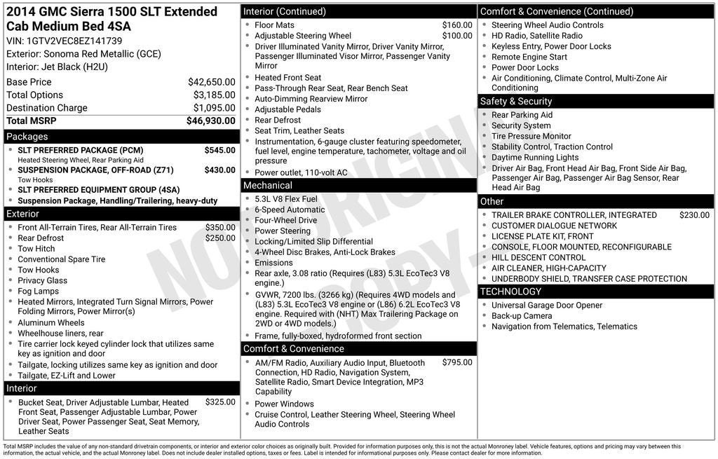 2014 GMC Sierra 1500 SLT