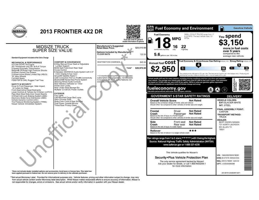 2013 Nissan Frontier Desert Runner