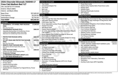 2026 Chevrolet Silverado 3500 HD LT