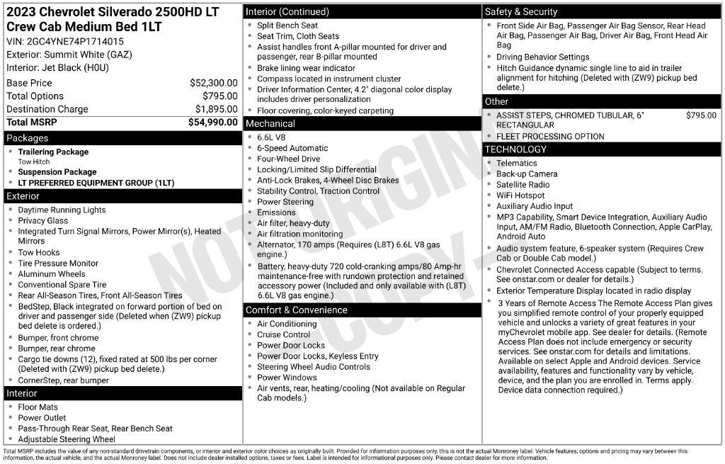 2023 Chevrolet Silverado 2500 HD LT
