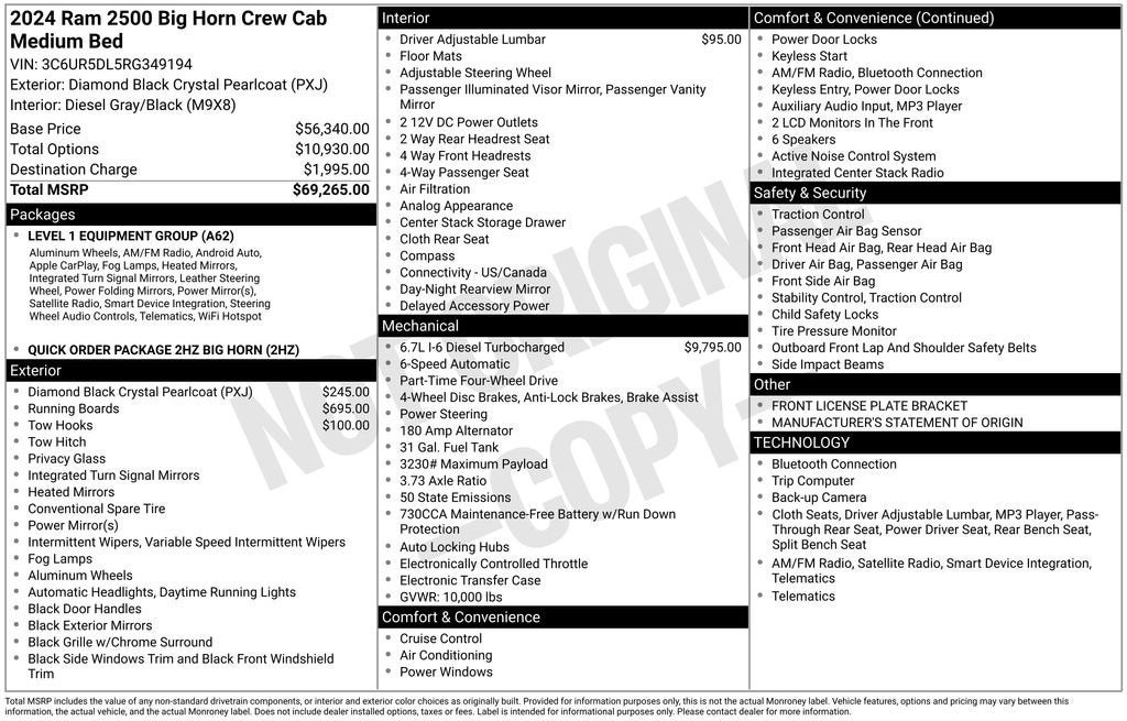 2024 RAM 2500 Big Horn