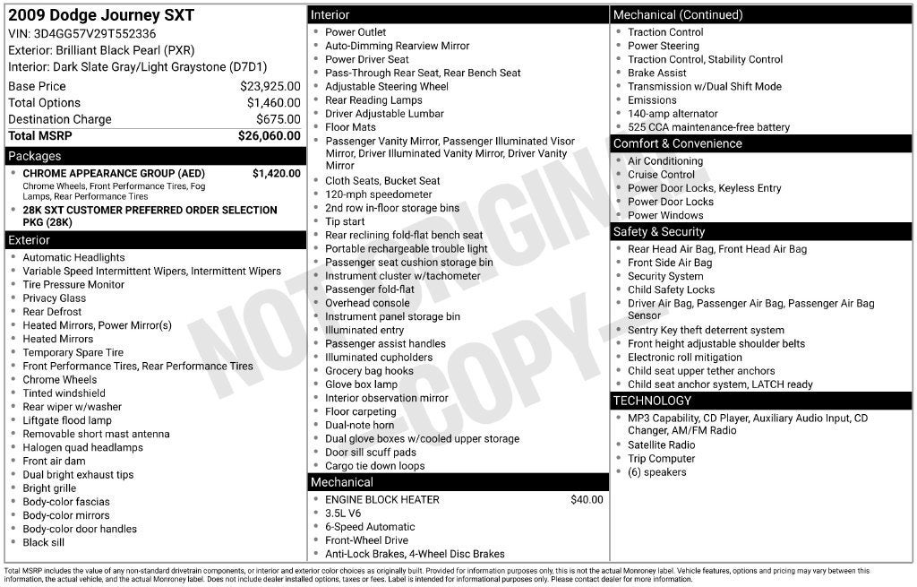 2009 Dodge Journey SXT