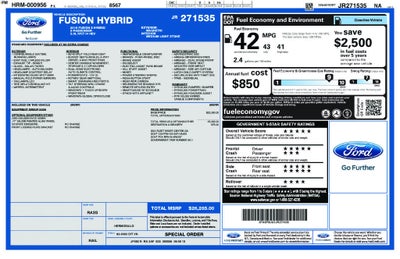 2018 Ford Fusion Hybrid S