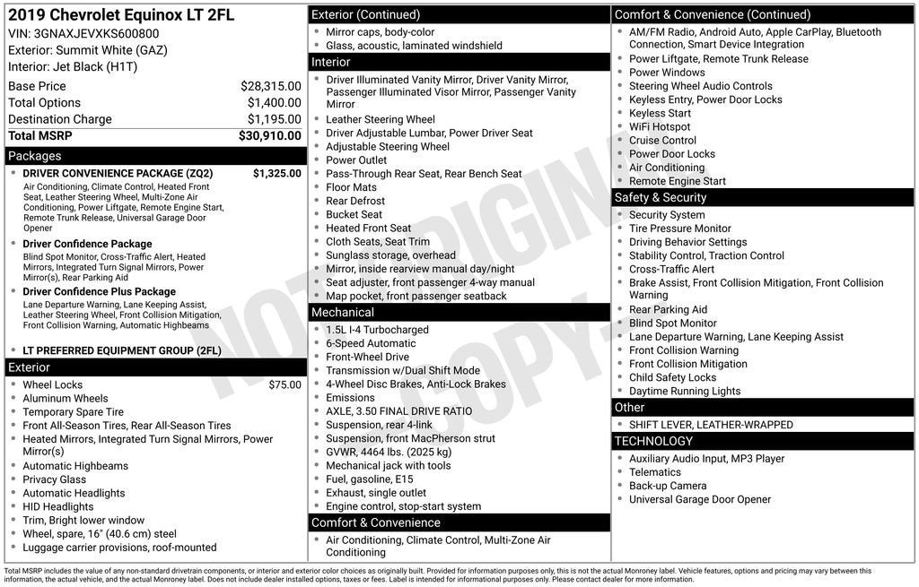 2019 Chevrolet Equinox LT